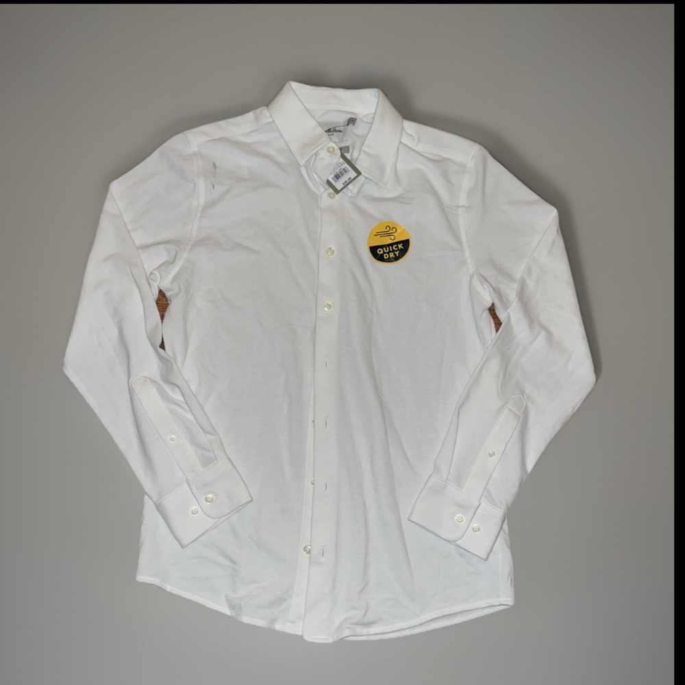 Good Fellow & Co Men's White Collared Dress Button Up Shirt